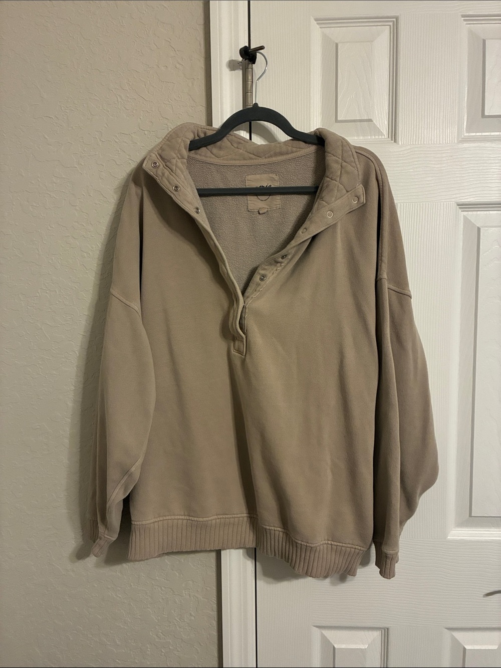 aerie women’s Zip-Up Hoodie in Taupe